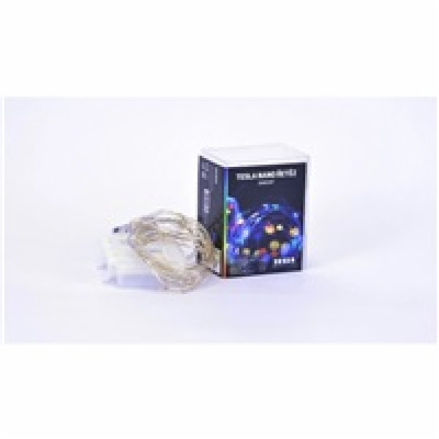 TESLA nano řetěz 50LED, RGB, 5m + 30cm kabel