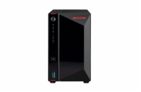 Asustor Nimbustor 2-AS5202T 2x HDD 1TB disk Seagate IronWolf v součásti balení. NAS - pro domácnosti,  procesor s frekvencí 2 GHz, paměť RAM DDR4 2 GB, 2× LAN, 3× USB 3.0, 1× HDMI, podporuje cloud se