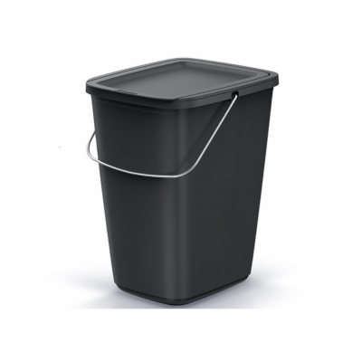 Koš odpadkový COMPACTA Q FLAP BASIC černý 9l