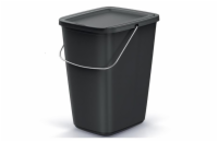 Koš odpadkový COMPACTA Q FLAP BASIC černý 9l