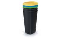 Koš odpadkový COMPACTA Q DROP SET černý 3x25l
