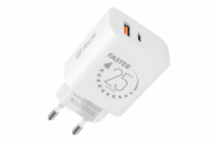 OBAL:ME Cestovní Nabíječka USB-A + USB-C 25W White