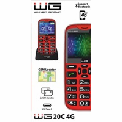 WG - Mobilní telefon WG20C / red