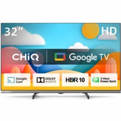 CHiQ L32M9PD TV 32" Powerbank, HD, smart, Google TV, Dolb...