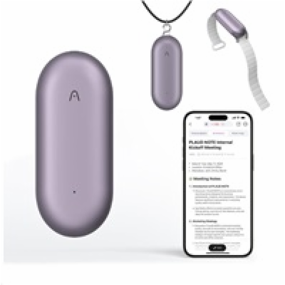 PLAUD Note Pin Purple - AI hlasový záznamník (2025)