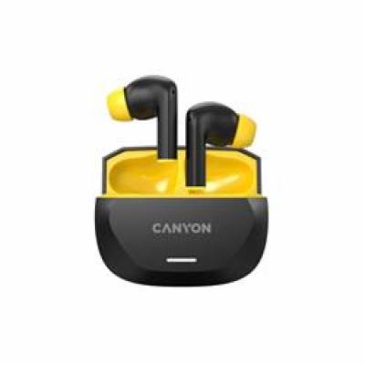 Bezdrátová stereo sluchátka True wireless Hexagon 7, čern...