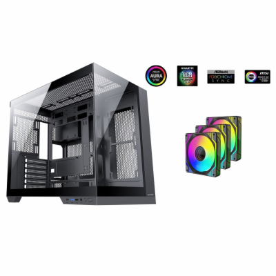 1stCOOL CubeTower DREAMER, skrinka ATX, 3x ARGB ventiláto...