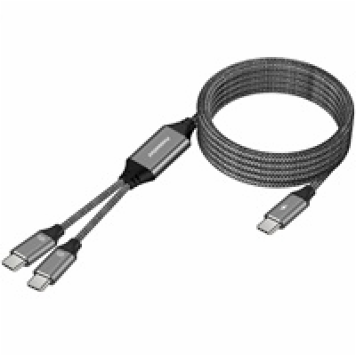 PremiumCord USB-C Inteligentní rychlo nabíjecí kabel s ch...