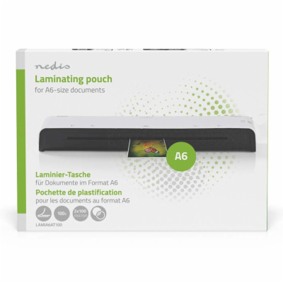 NEDIS laminovací fólie/ formát A6/ 100 mic/ rozměr 154 x ...