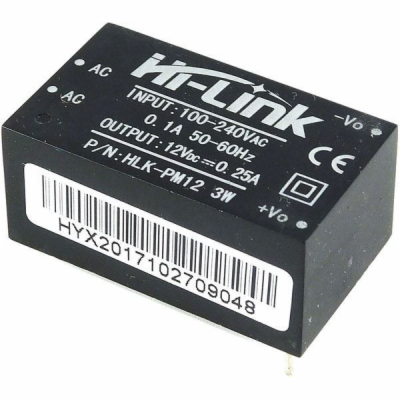 Zdroj spínaný 12V/0.25A 3 W HLK-PM12
