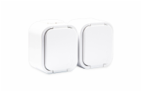 Instalační dvojzásuvka NT-6B2 B IP54 bílá