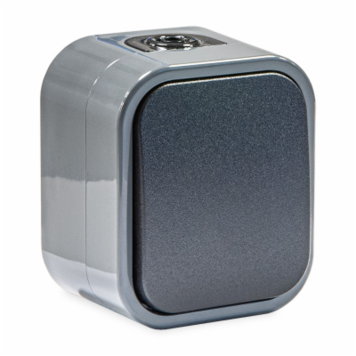 Instalační spínač WNT-1B2 IP54 antracit/černý