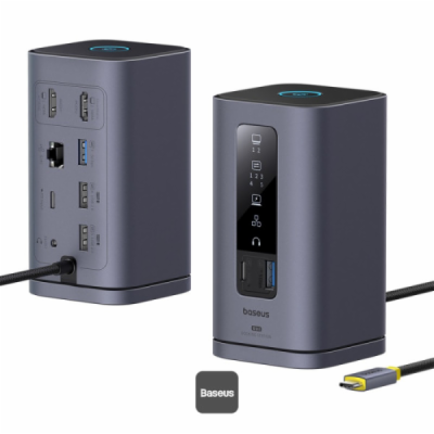 Baseus Dokovací stanice Spacemate 10v1 (USB-C PD 100W, US...