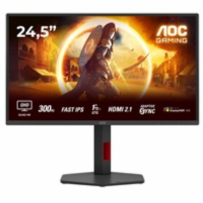 AOC MT 24,5" Q25G4SR - 2560x1440,IPS,300Hz,2xHDMI,1xDP,Re...