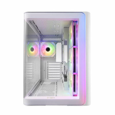 FSP M580-WP/Midi Tower/Transpar./Bílá