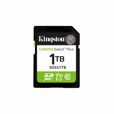 Kingston Canvas Select Plus/SDXC/1TB/UHS-I U3 / Class 10