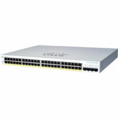 Cisco switch CBS220-48P-4X-UK (48xGbE,4xSFP+,48xPoE+,382W...