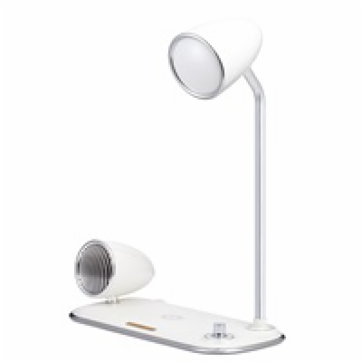 WG - Led lampička s bezdrátovým nabíjením a bluetooth spe...