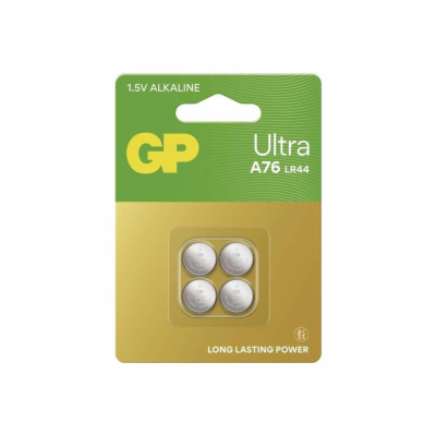 Baterie A76U (LR44) GP Ultra alkalická 4ks