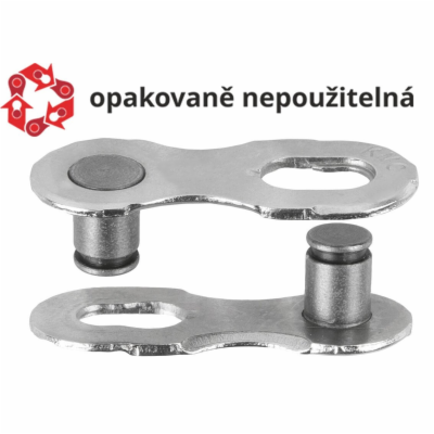 Spojka řetězu KMC 10NR EPT povrch, šedý, 2 ks na blistru
