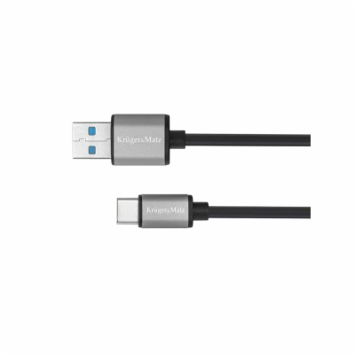 Kabel KRUGER & MATZ KM1244 Basic USB 3.0/USB-C 1m Black