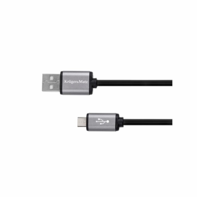 Kabel KRUGER & MATZ KM1236 Basic USB/micro USB 1,8m Black