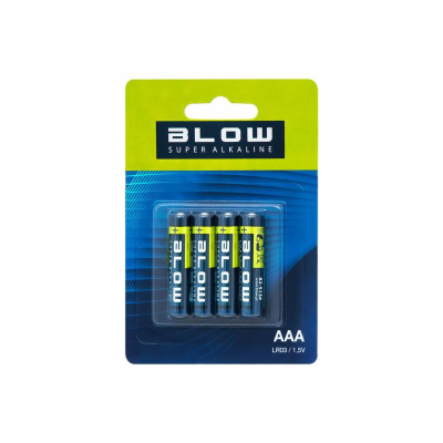 Baterie AAA (LR03) alkalická BLOW Super Alkaline 4ks / bl...