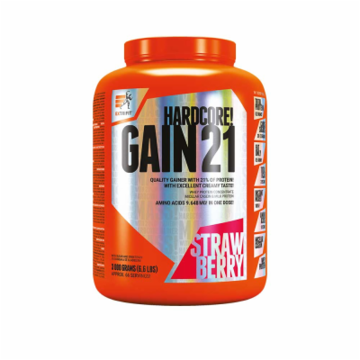 Extrifit Hardcore Gain 21 3000 g - jahoda