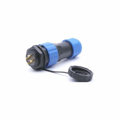 Konektor a zdířka SP/SD20-4P vodotěsný na kabel a panel