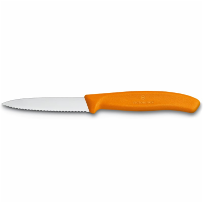 Victorinox Nůž kuchyňský oranžový 8cm vlnka