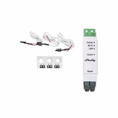 Smart měřič spotřeby SHELLY Pro 3EM-3CT63 WiFi