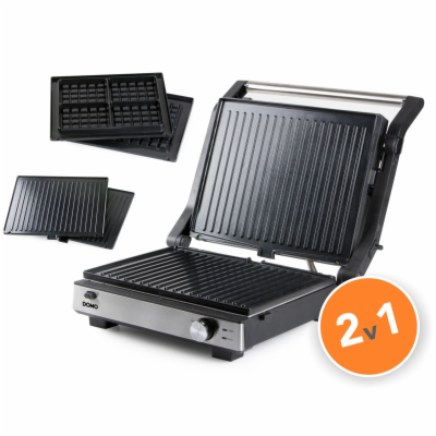 DOMO DO9287G Kontaktní gril a vaflovač 2v1