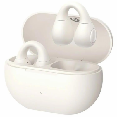 Bluetooth sluchátka Baseus Bass 15 Clip Open Ear bílá