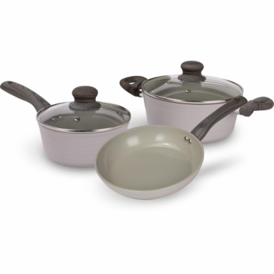 Lamart LT1284 Sada nádobí STRIPE 5 ks, šedá