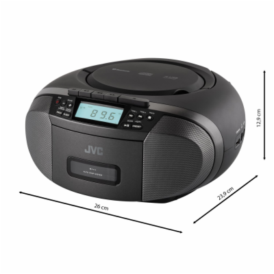 JVC RC-E444B, černý