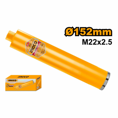 Ingco korunka vykružovací diamantová 152 mm, M22 x 2,5