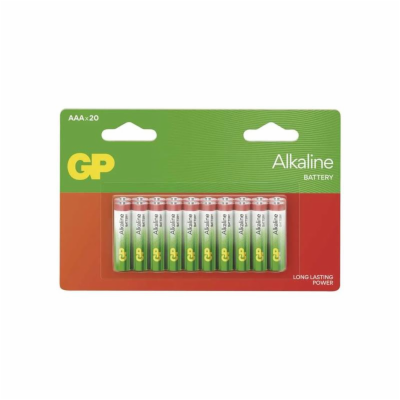 Baterie AAA (R03) alkalická GP Alkaline 20ks