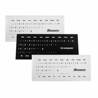 High Quality Sada přelepek - 66 ks České přelepky znaků, ...