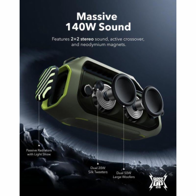 Bluetooth reproduktor Anker soundcore Boom 2 Plus zelený