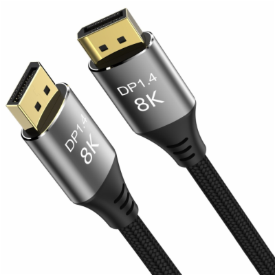 PremiumCord DisplayPort 1.4 přípojný kabel 32,4Gbit/s, ro...