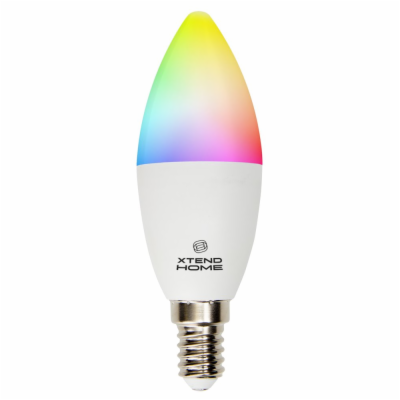 Xtend Home smart LED žárovka, E14, RGB+W, 4.8W, 450lm, ba...
