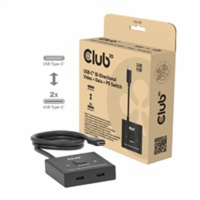 Club3D Switch, USB-C na 2xUSB-C Oboustranný 2v1, 8K60Hz, ...