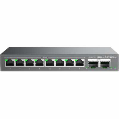 Grandstream GWN7721 L2 Lite managed switch, 8x 2.5GbE RJ4...