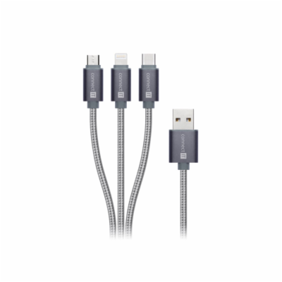 Connect IT Wirez datový kabel, 3v1, USB na USB-C + microU...