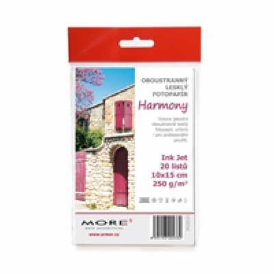 ARMOR Fotopapír Harmony 250g,10x15cm glossy, 20 listů, ph...