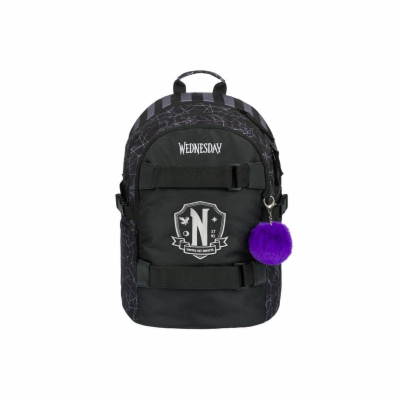 Batoh školní BAAGL Skate Wednesday Nevermore