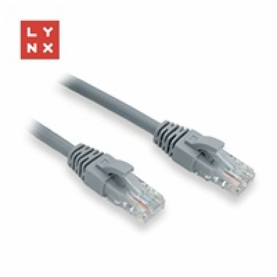 LYNX UTP patch kabel Cat6, PVC, 0,5m, šedý (balení obsahu...