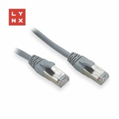 LYNX FTP patch kabel Cat5e PVC, CCA, 0,3m, šedý (balení o...