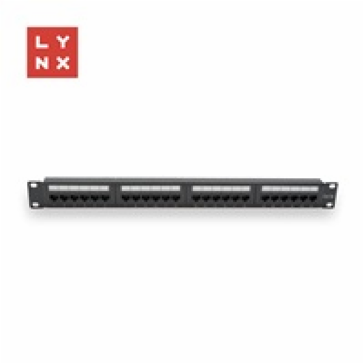 LYNX 19" patch panel 24-port, UTP Cat5e, 50µ, nestíněný, ...