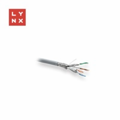 LYNX SFTP kabel, Cat6a, LSZH, celoměděný, vnitřní, šedý, ...